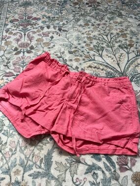 Old Navy Coral Pink Elastic-Waist Athletic Shorts